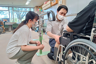 地域での学外実習が豊富