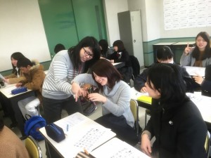 介護福祉士科　入学前　勉強会　手話